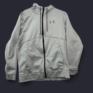 Under Armour Light Gray Zip-Up Jacket